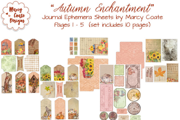 Autumn Enchantment Ephemera Pack for Crafts & Handmade Business Designers