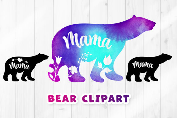 Bear SVG Clipart Set for Crafts