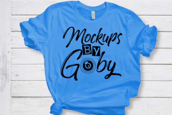 Blue T-Shirts Mockup, Bella Canvas Shirt