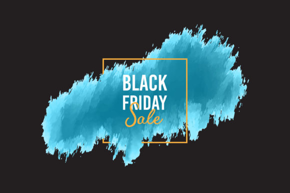 Colorful Painted Banner for Black Friday Review