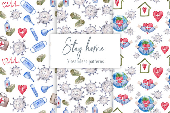 Covid Seamless Patterns: A Quarantine-Inspired Design Bundle for Modern Creative Projects