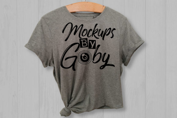 Elevating Local Branding with Hanging Grey T-shirt Mockups, Hanger