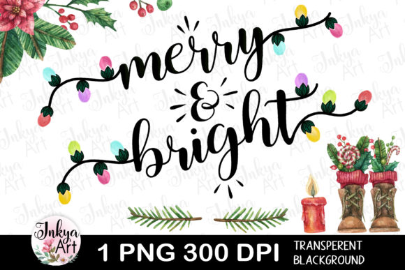 Merry and Bright Sublimation Designs for Creative Blogging and Digital Publishing