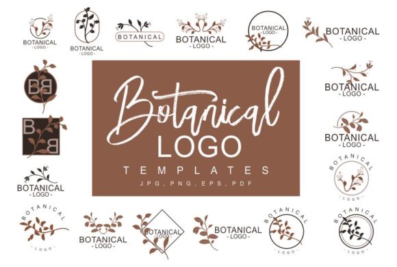 Minimal Botanical Unique Logo Collection