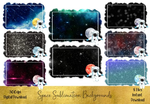 Out-of-This-World Branding with Space Travel Sublimation Backgrounds