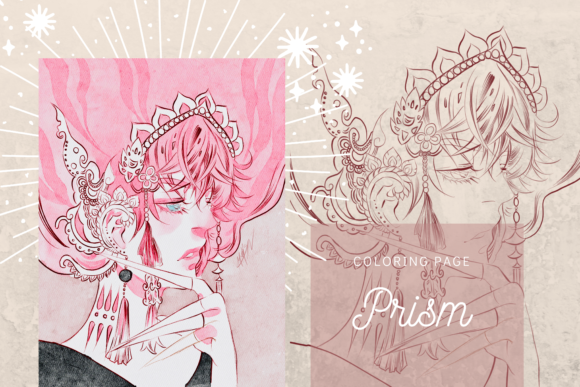 Prism Lineart Digistamp for Branding