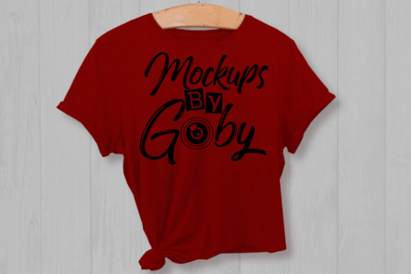 Reviewing Hanging Red T Shirt Mockups, Vertical for Modern Branding and Marketing